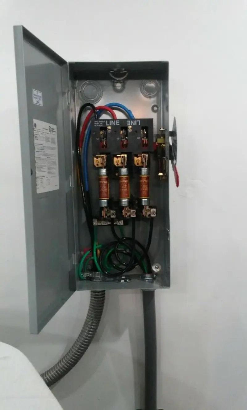 Three-phase disconnect switch installed for Electrical Wiring & Rewiring in Queen Creek