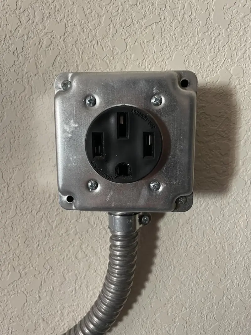 NEMA 14-50 outlet installed for Electrical Panel Upgrade in Queen Creek